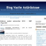 Blog. Prof. Astarastoae